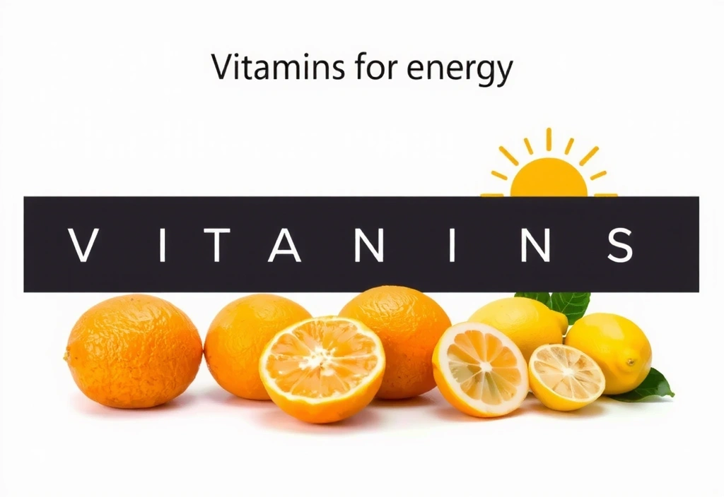 Vitaminas para la energía con frutas cítricas y un rayo de sol.
